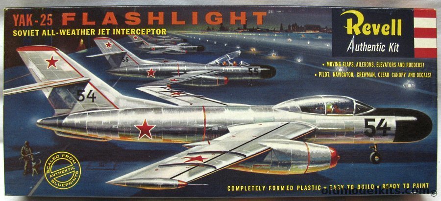 Revell 1/50 Yak-25 Flashlight - S Issue, H296-98 plastic model kit